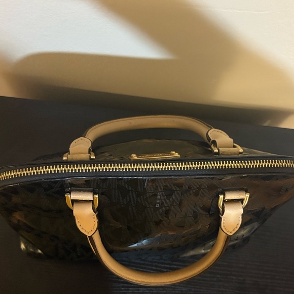 Michael Kors Black and Tan Tote Bag 9"x12" - Picture 15 of 17